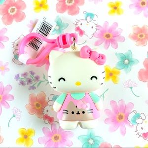 Hello Kitty x Pusheen figural bag clip